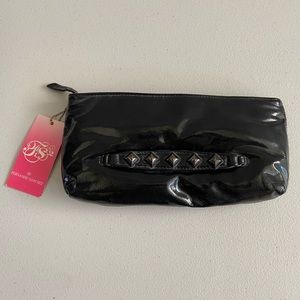 Fernando Sanchez black clutch with tag still on